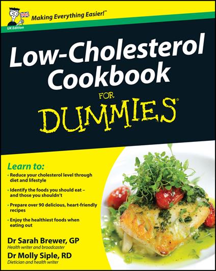 Low-Cholesterol Cookbook For Dummies, UK Edition - Sarah Brewer,Molly Siple - cover