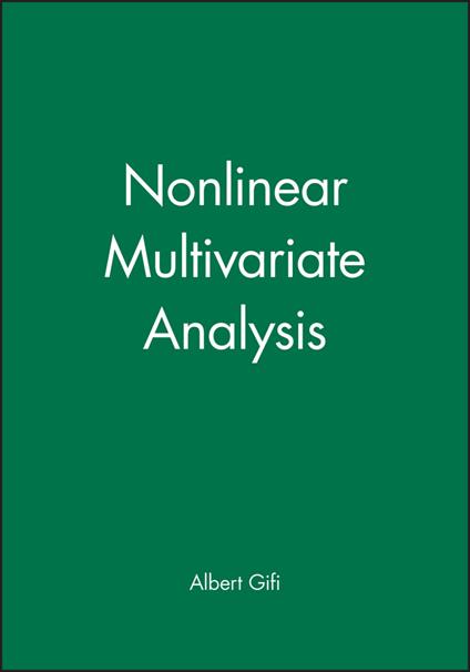 Nonlinear Multivariate Analysis - Albert Gifi - cover
