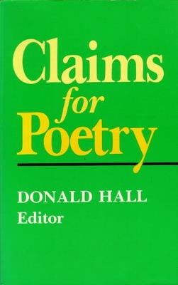 Claims for Poetry - cover