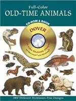 Full-Color Old-Time Animals CD-Rom