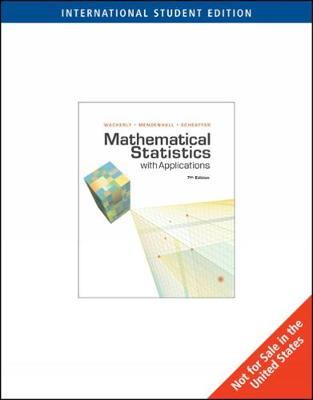 Mathematical Statistics with Applications, International Edition - Dennis Wackerly,William Mendenhall,Richard Scheaffer - cover