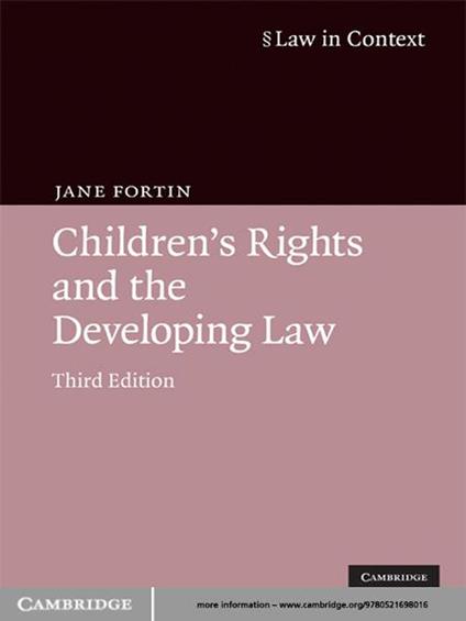 Children's Rights and the Developing Law