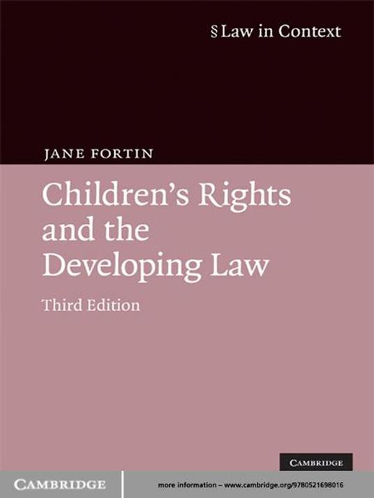 Children's Rights and the Developing Law