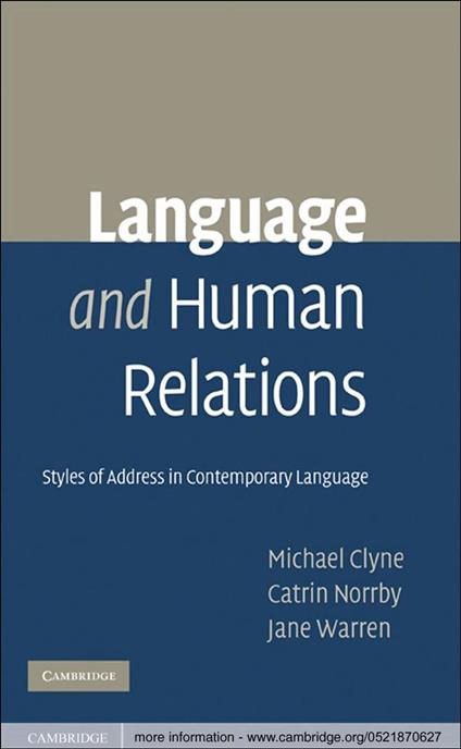 Language and Human Relations