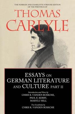 Essays on German Literature and Culture, Part II - cover