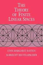 The Theory of Finite Linear Spaces: Combinatorics of Points and Lines