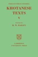 Indo-Scythian Studies: Being Khotanese Texts Volume V: Volume 5 - cover