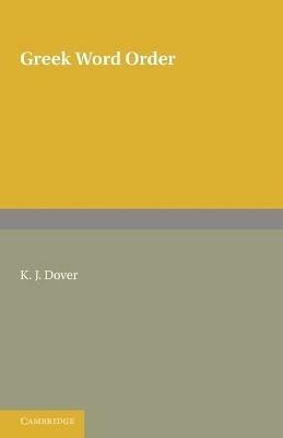 Greek Word Order - Dover - cover