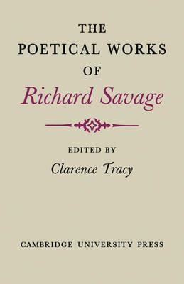 The Poetical Works of Richard Savage - cover