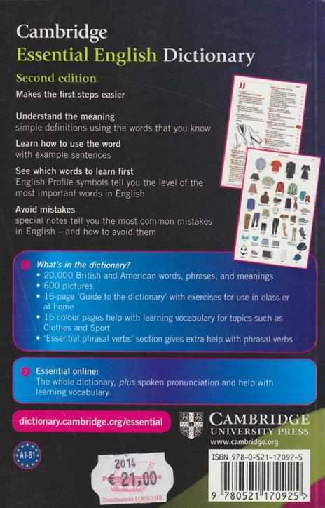 Cambridge essential english dictionary - 2