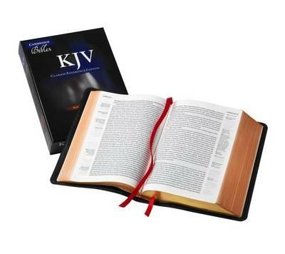 KJV Clarion Reference Bible, Black Edge-lined Goatskin Leather, KJ486:XE Black Goatskin Leather - cover
