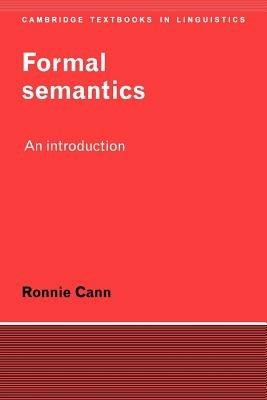 Formal Semantics: An Introduction - Ronnie Cann - cover