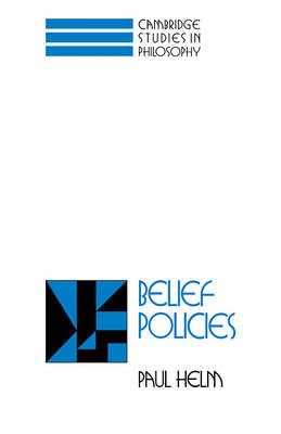 Belief Policies - Paul Helm - cover
