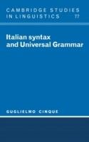 Italian Syntax and Universal Grammar - Guglielmo Cinque - cover