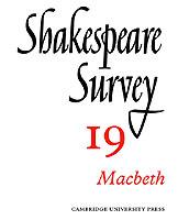 Shakespeare Survey - cover