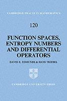 Function Spaces, Entropy Numbers, Differential Operators - D. E. Edmunds,H. Triebel - cover