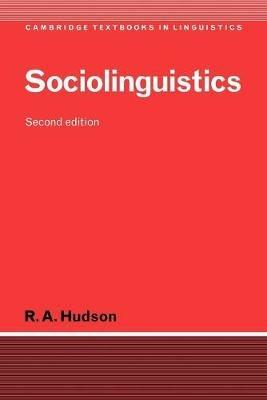 Sociolinguistics - R. A. Hudson - cover