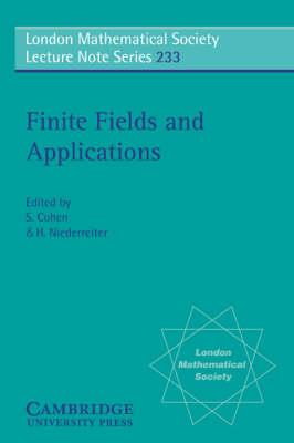Finite Fields and Applications: Proceedings of the Third International Conference, Glasgow, July 1995 - cover