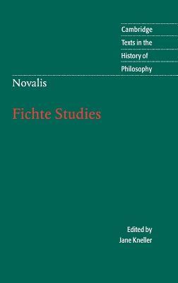 Novalis: Fichte Studies - Novalis - cover