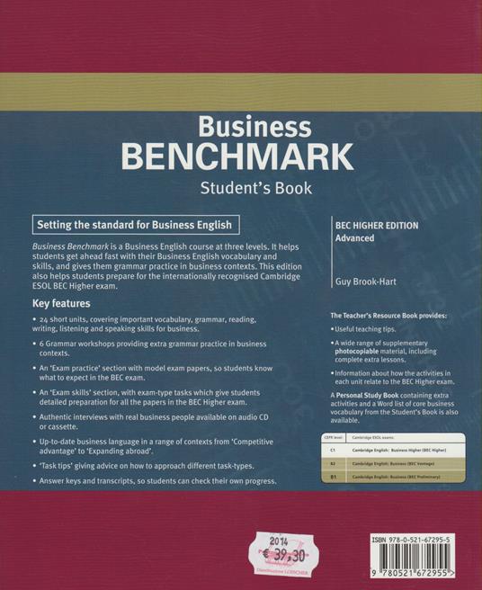 Business Benchmark Advanced Student's Book BEC Edition - Guy Brook-Hart - 2