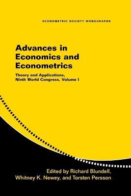 Advances in Economics and Econometrics: Theory and Applications, Ninth World Congress - cover