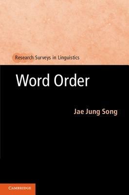 Word Order - Jae Jung Song - cover