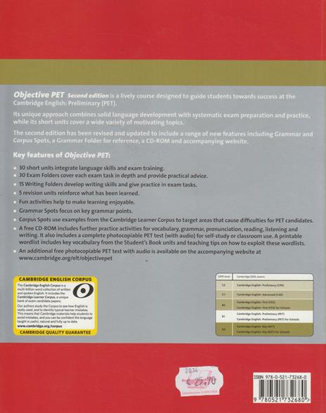 Objective PET Student's Book without Answers with CD-ROM - Louise Hashemi,Barbara Thomas - 2