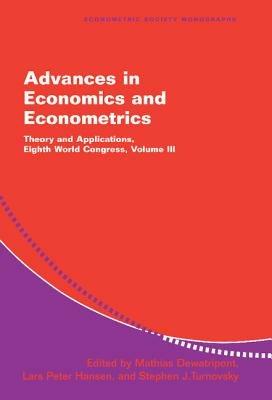 Advances in Economics and Econometrics: Theory and Applications, Eighth World Congress - cover