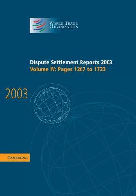 Dispute Settlement Reports 2003 - cover
