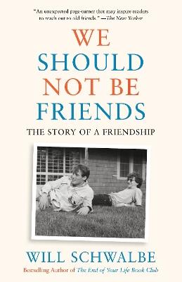 We Should Not Be Friends: The Story of a Friendship - Will Schwalbe - cover