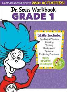 Libro in inglese Dr. Seuss Workbook: Grade 1: 260+ Fun Activities with Stickers and More! (Spelling, Phonics, Sight Words, Writing, Reading Comprehension, Math, Addition & Subtraction, Science, SEL) Dr. Seuss