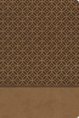 KJV Study Bible, Large Print, Leathersoft, Tan, Thumb Indexed, Red Letter: Second Edition - Thomas Nelson - cover