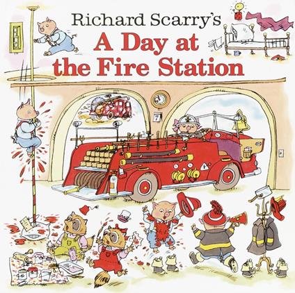 Richard Scarry's A Day at the Fire Station - Huck Scarry - ebook
