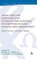What Does the Scripture Say?' Studies in the Function of Scripture in Early Judaism and Christianity: Volume 2: The Letters and Liturgical Traditions - cover