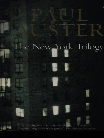 The New York trilogy - Paul Auster - copertina