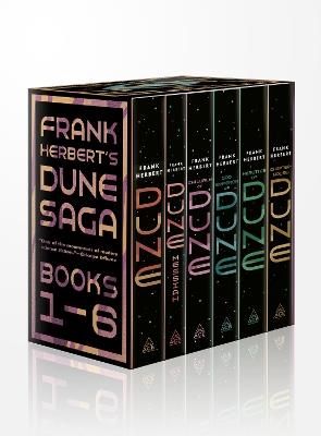 Frank Herbert's Dune Saga 6-Book Boxed Set: Dune, Dune Messiah, Children of Dune, God Emperor of Dune, Heretics of Dune, andChapterhouse: Dune - Frank Herbert - cover