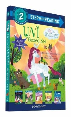 Uni the Unicorn Step into Reading Boxed Set: Uni Brings Spring; Uni's First Sleepover; Uni Goes to School; Uni Bakes a Cake; Uni and the Perfect Present - Amy Krouse Rosenthal,Brigette Barrager - cover