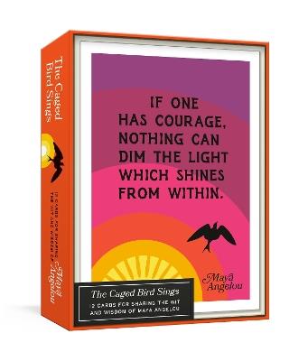 The Caged Bird Sings Note Cards: 12 Cards for Sharing the Wit and Wisdom of Maya Angelou - Maya Angelou - cover