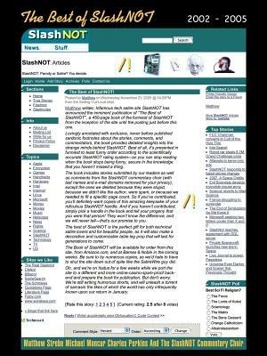 The Best of SlashNOT: 2002 - 2005 - Matthew Strebe - cover