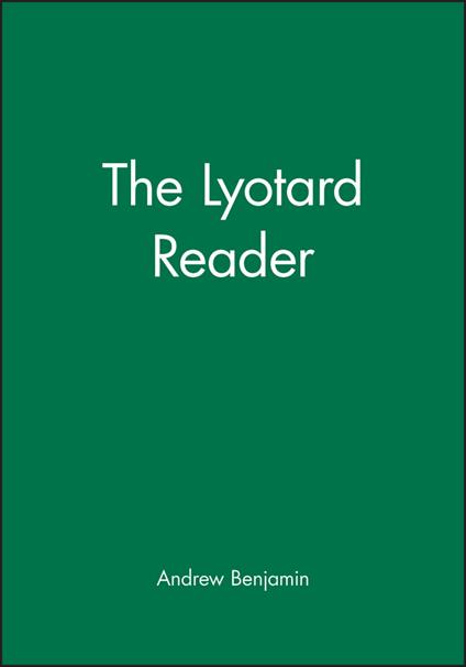 The Lyotard Reader - cover