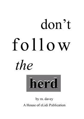 Don't Follow the Herd - M Davey - cover