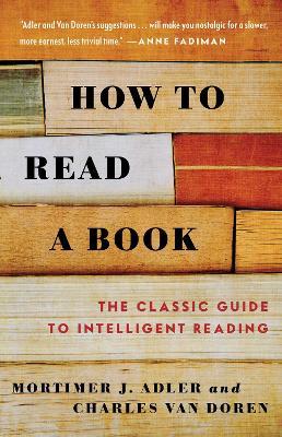 How to Read a Book - Mortimer J. Adler,Charles Van Doren - cover