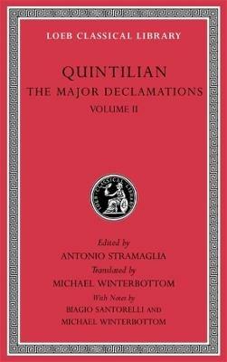 The Major Declamations, Volume II - Quintilian - cover