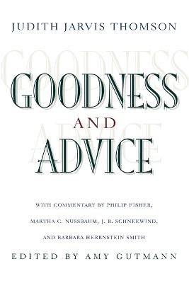 Goodness and Advice - Judith Jarvis Thomson - cover
