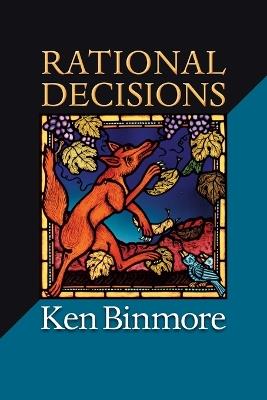 Rational Decisions - Ken Binmore - cover