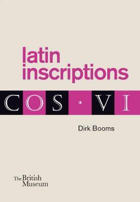 Latin inscriptions - Dirk Booms - cover