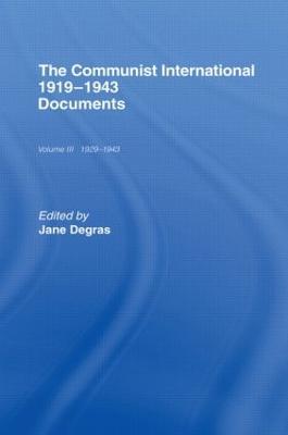 Communist International: Documents - Jane Degras - cover