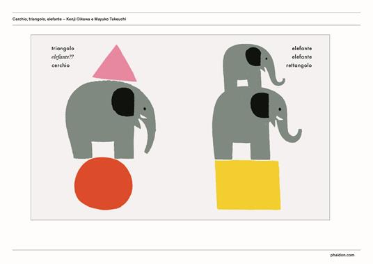 Cerchio, triangolo, elefante! Ediz. a colori - Kenji Oikawa,Mayuko Takeuchi - 2