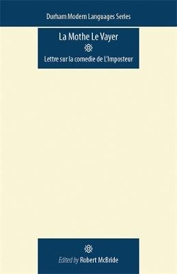 La Mothe Le Vayer: Lettre Sur La Comedie De L'Imposteur - cover