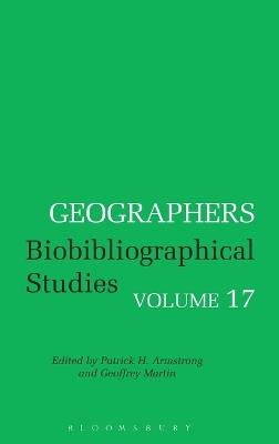 Geographers: Biobibliographical Studies - cover